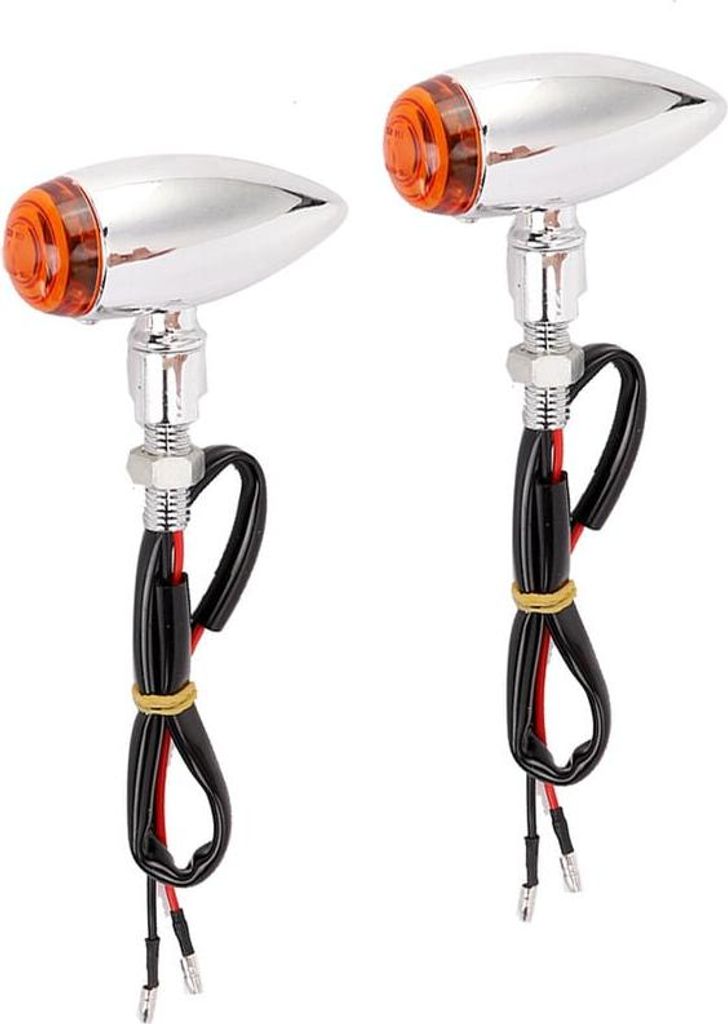 Blinkerleuchte, 2 Stück Blinker-Kontrollleuchten-Zubehör (silbergelbe Abdeckung)