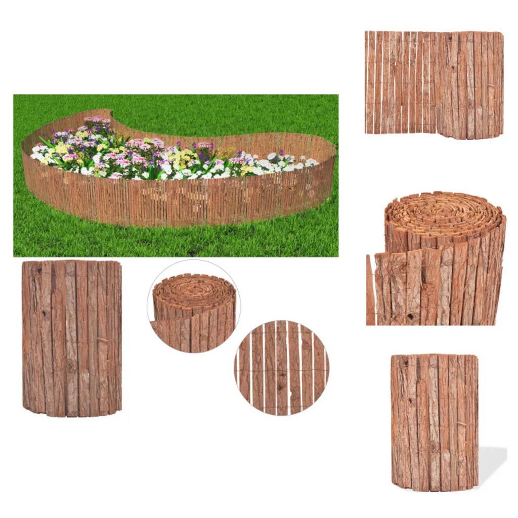 Clôture en écorce de pin 10m x 50cm - Panneau occultant de jardin