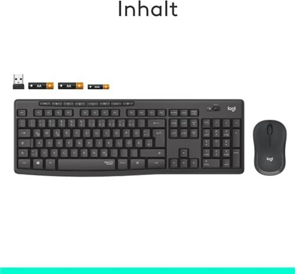 LOGITECH MK295 Silent Wireless Combo - GRAPHITE - DEU - Zdjęcie produktu 34