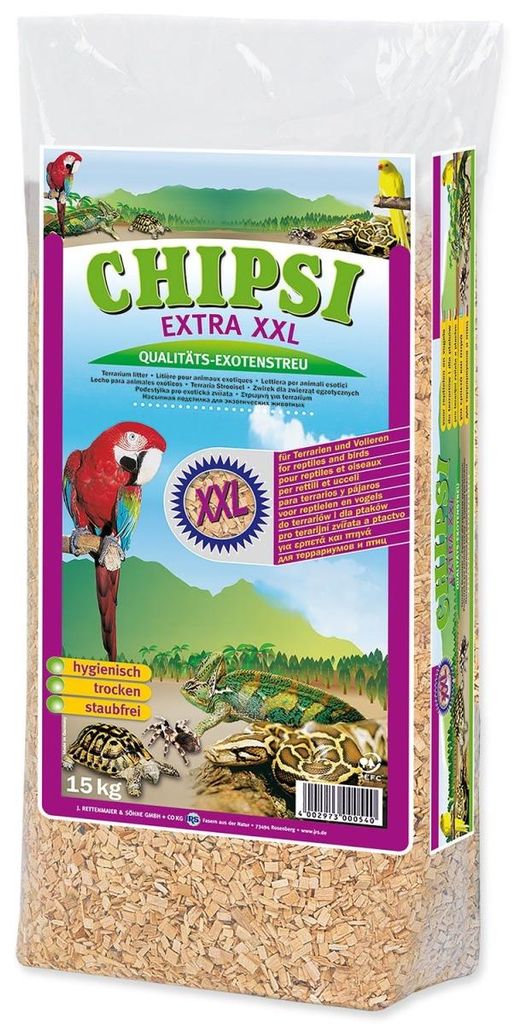 JRS CHIPSI EXTRA XXL 50 L /15 kg de copeaux de hêtre Image du produit 