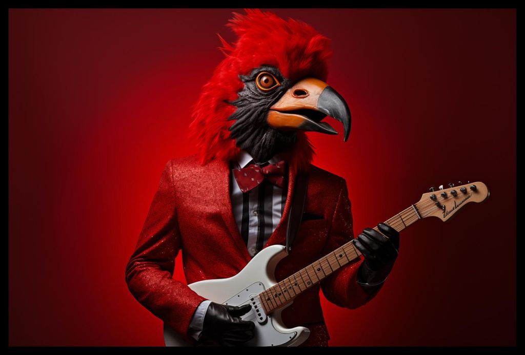 Poster 60x40cm Tierischer Rock'n'Roll