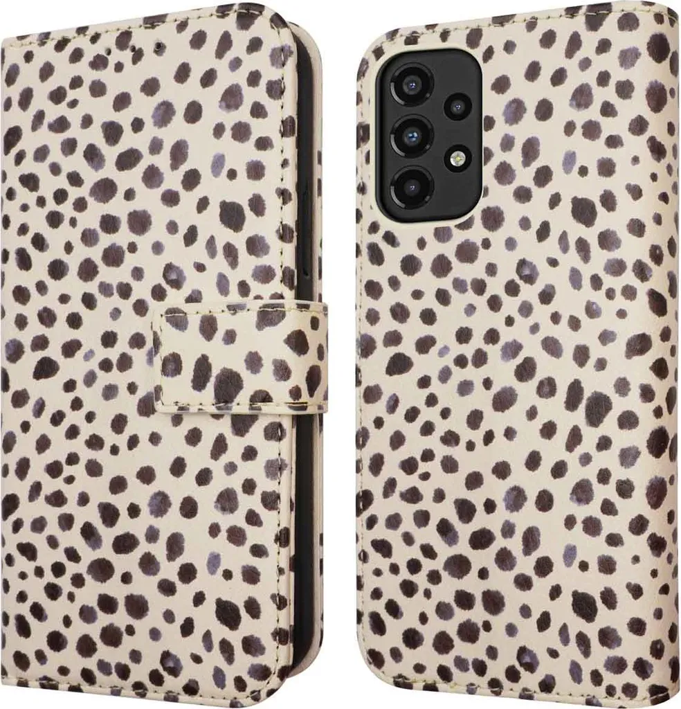 Custodia Libro imoshion Samsung A33 Black White Dots | Protezione Portafoglio