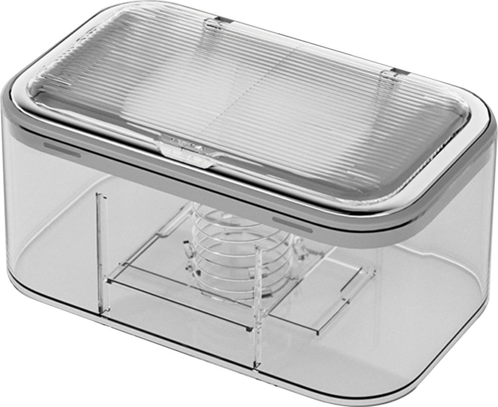 Spenderbox für Feuchttücher, große Kapazität, wandmontierter Taschentuchhalter, leicht zu öffnen, multifunktionale Taschentuchbox mit Federplatte