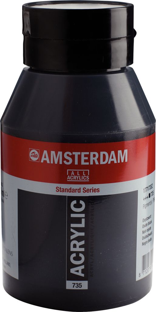 Amsterdam Standard Series Acrylfarbe Flasche 1000 ml Oxidschwarz 735