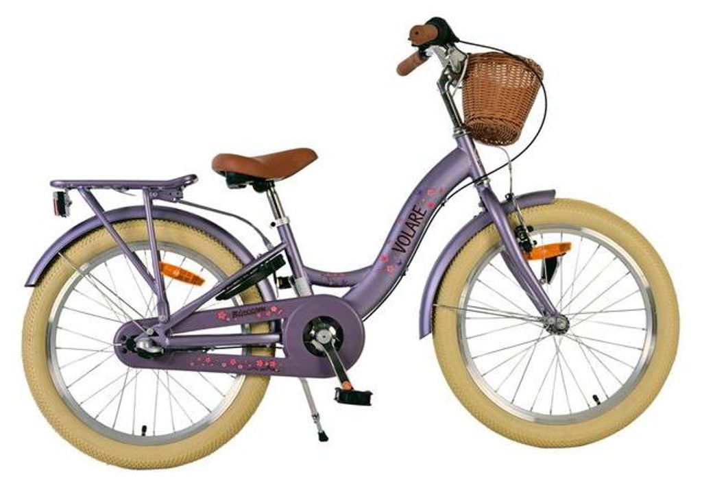 Volare Blossom Kinderfahrrad - Mädchen - 20 Zoll - Lila - Produktbild 