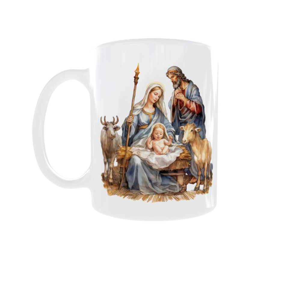Becher 300ml Weihnachten Weihnachtskrippe Jesus v5