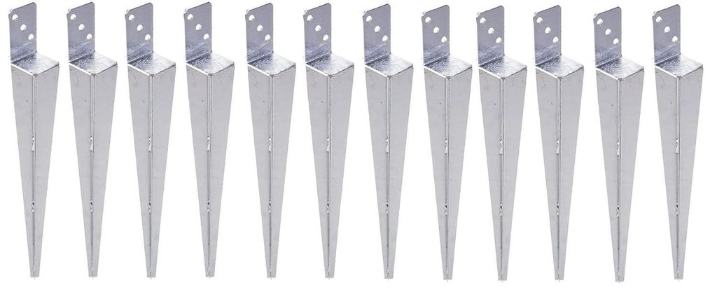 Set Pfostenträger 60x600 mm Einschlaghülse L-Form Produktbild 