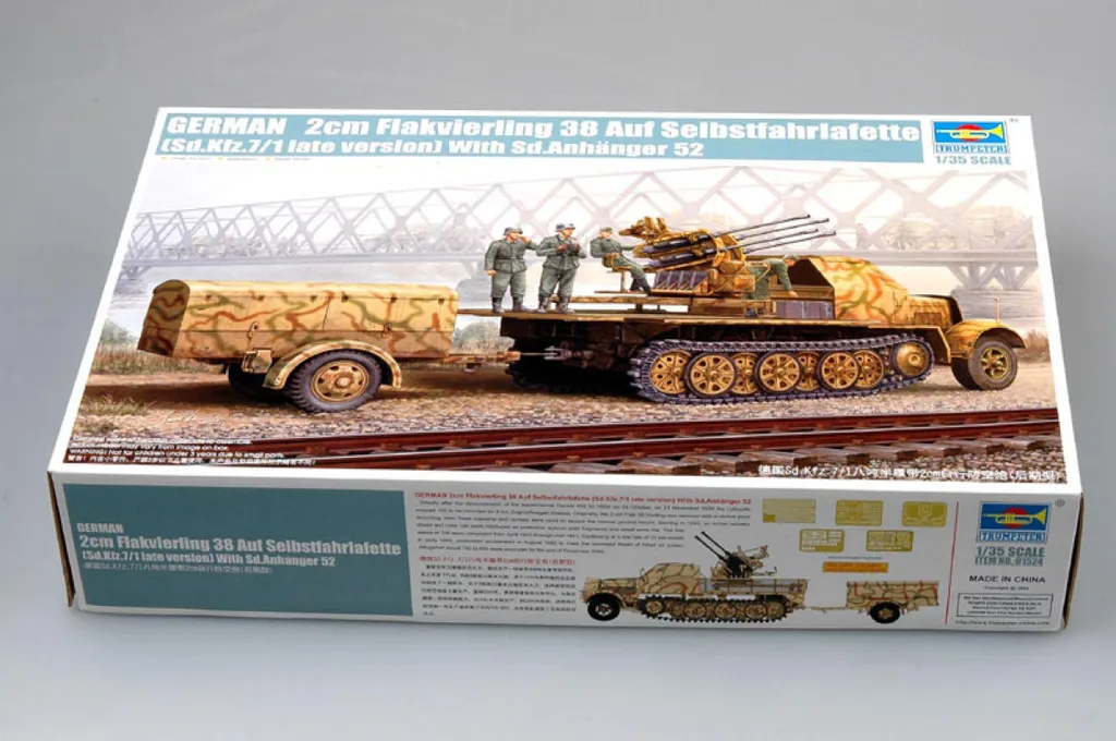 Sd.Kfz.7/1 avec canon quadruple : maquette haute fidélité échelle 1/35