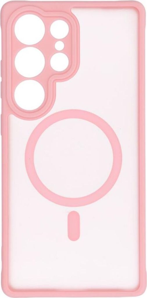 Full Matte Mag Cover Transparent Rosa Kompatibel mit Samsung Galaxy A16 5G / 4G