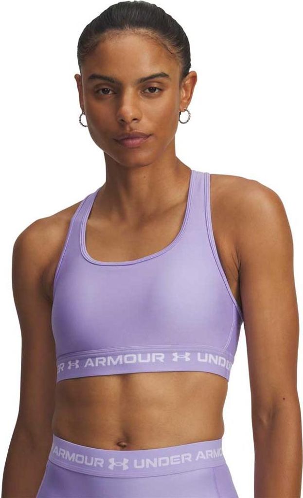 Under Armour Mid Crossback Sport-bh Lila L Frau Lila L