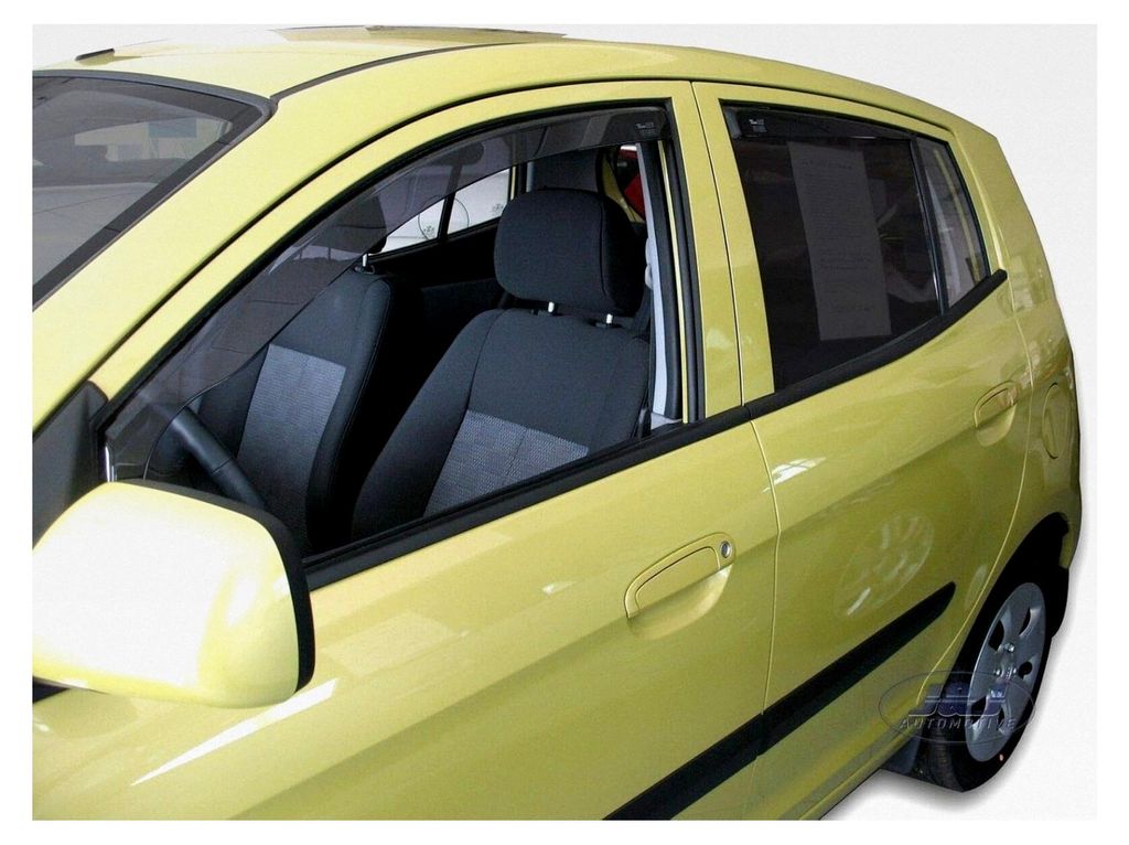 Windabweiser für Kia Picanto 2004-2010, Heko Regenabweiser, getönt, 4-teilig, vorne, hinten, aerodynamisch