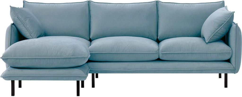 SLF24 - Linksseitiges Ecksofa Nimbus - himmelblau - Kronos 31