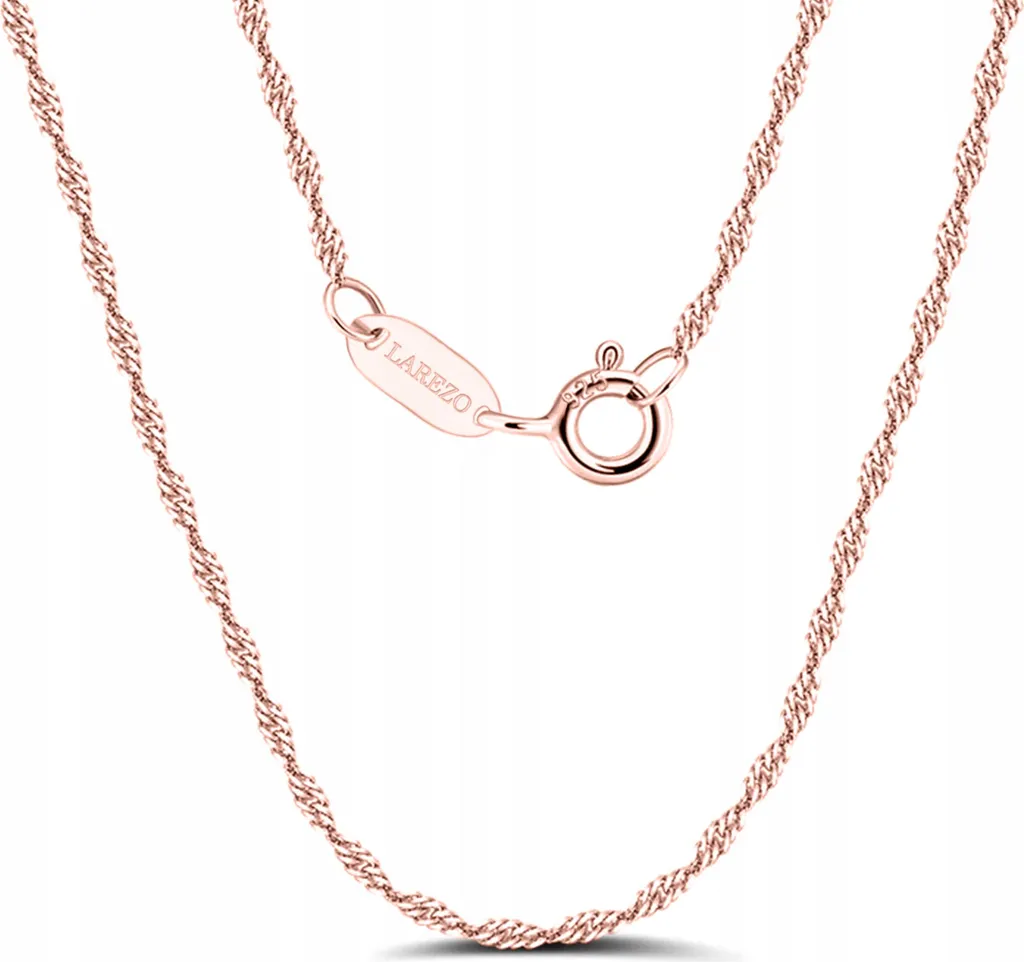 Catenina Singapore in Argento 925 Dorato | Eleganza Intrecciata 42-52cm