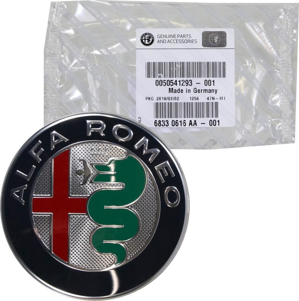 Original Alfa Romeo Emblem Logo Plakette Kühlergrill Giulia Produktbild 