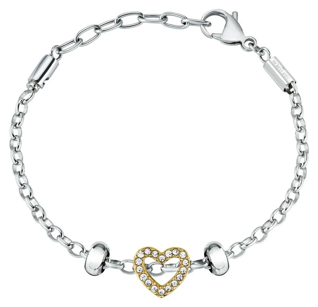 Bracelet maille gourmette en acier pour femme In Love Drops SCZ1396