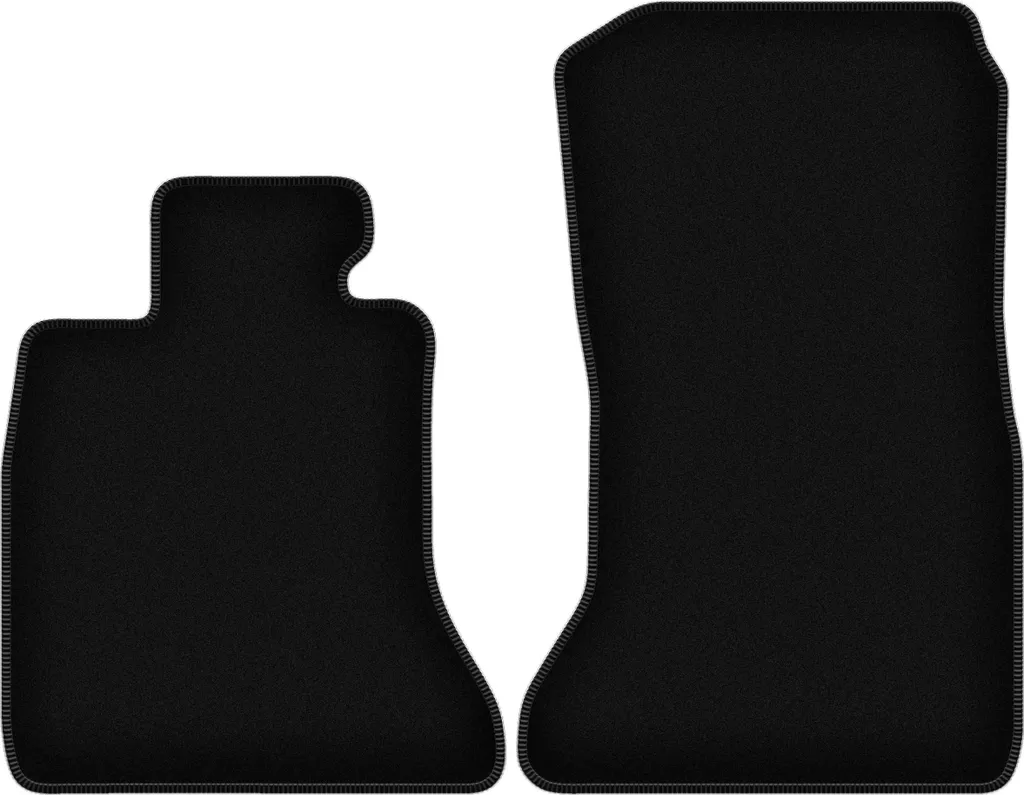 Coppia Tappetini Anteriori BMW 7 F02 Lunga 2008-2015 Velluto Nero