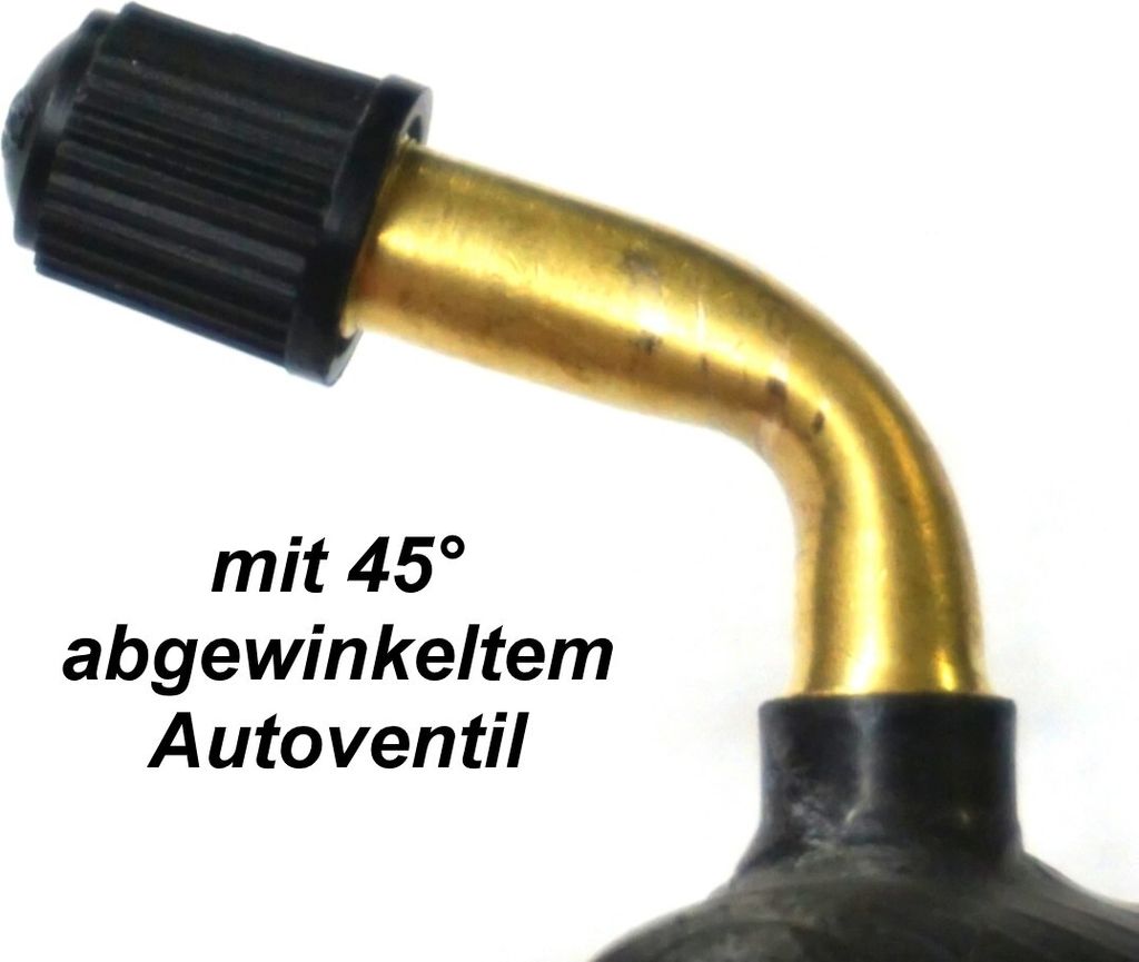 2x Kinderwagen-Schlauch 12,5x2,35 Zoll – Mit Winkelventil, Für Roller, Dreirad & Kinderfahrzeuge