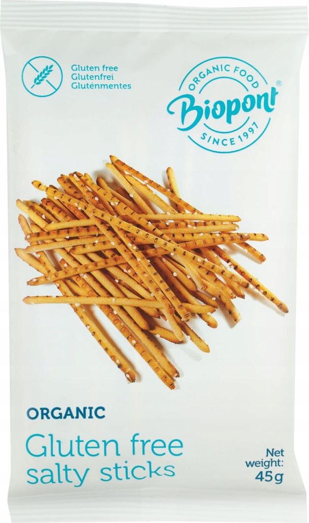 Gesalzene glutenfreie -Sticks 45 g Biopont Produktbild 