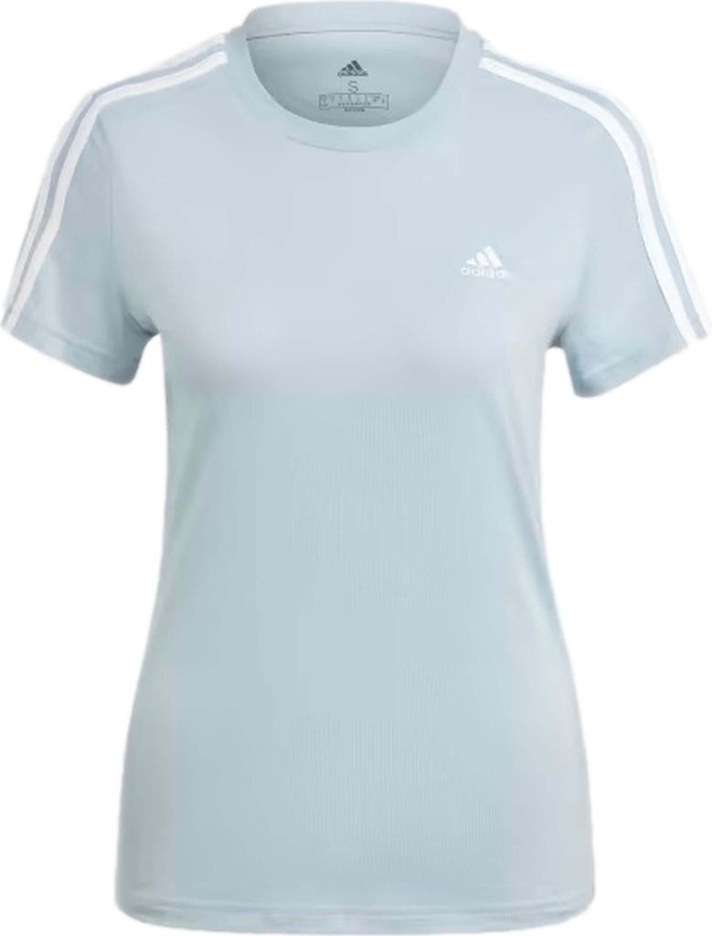 ADIDAS W 3S T-Shirt Damen blau M Produktbild 