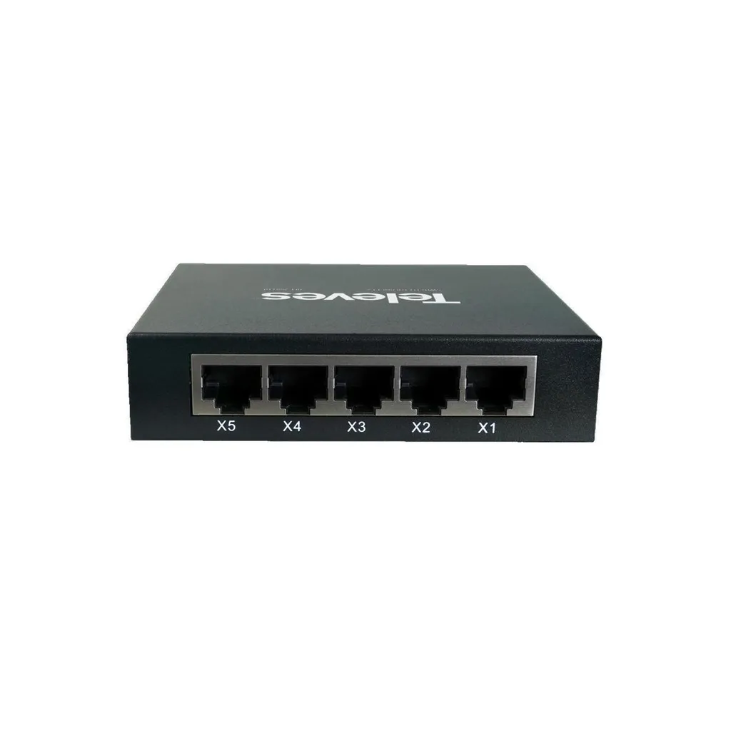 Switch Ethernet Gigabit L2 à 5 ports avec boîtier métallique robuste