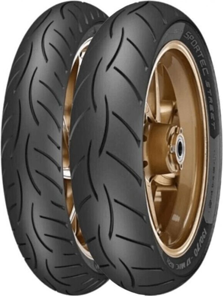 METZELER Pneus SPORTEC STREET 2 REINF (F/R) 80/80-14 M/C Image du produit 