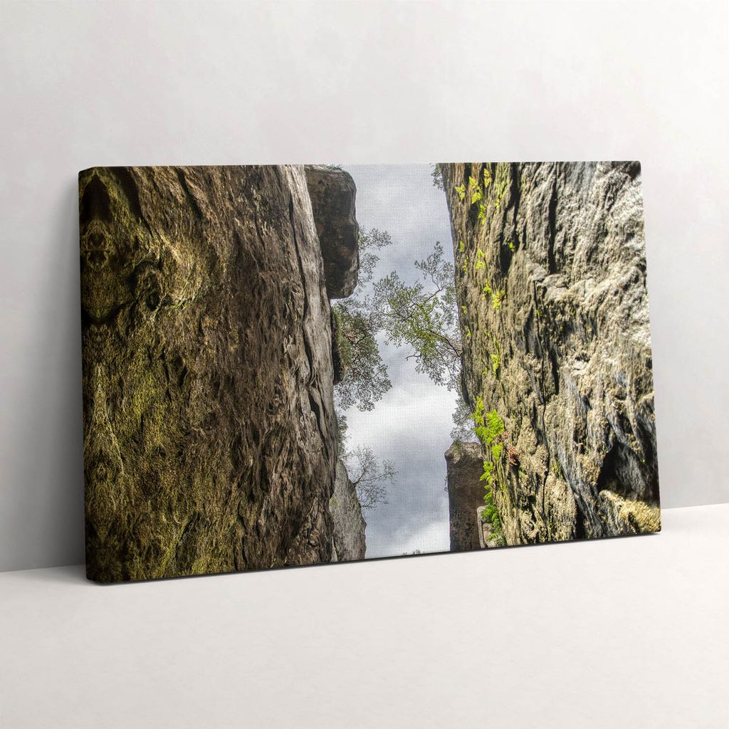 Felsenstadt in der Tschechischen Republik – Leinwandbild Wandbild – 30x20 cm – Leinwandbilder – Wandbilder – Schlafzimmer – Flur