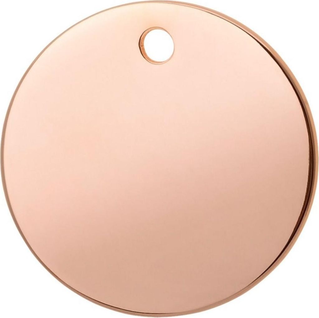 RedDingo Titan beschichtete Hundemarke mit individueller Gravur Kreis rose