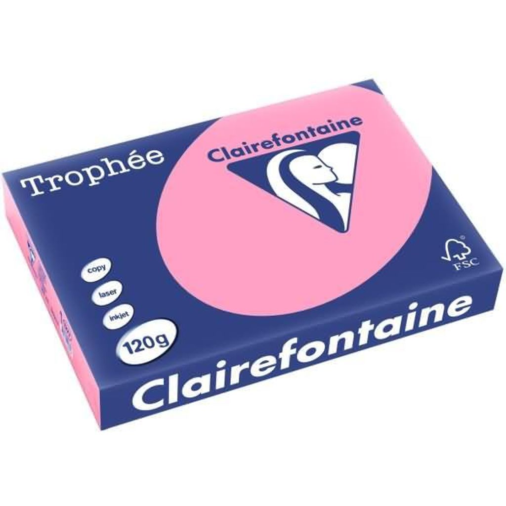 Clairefontaine Kopierpapier 1277C A4 120g heckenrose 250Bl.