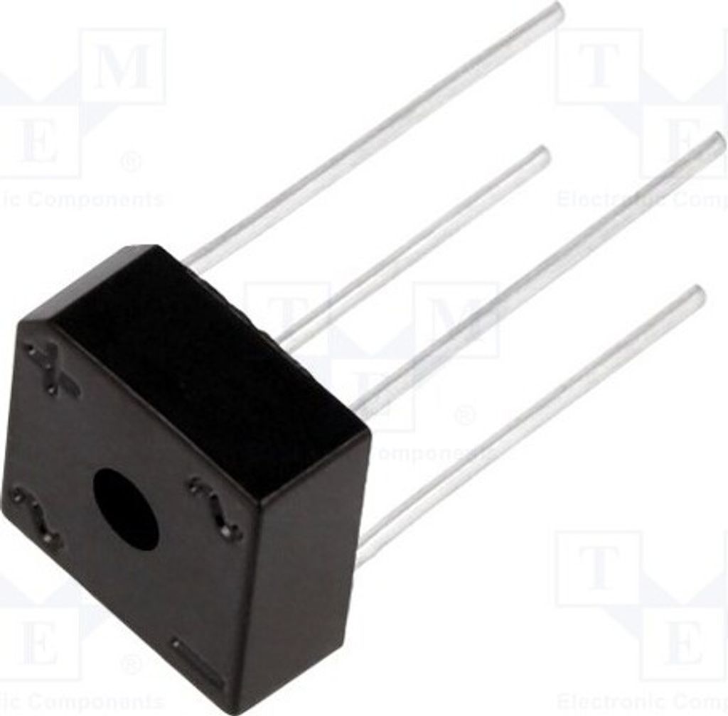 1x Einphasen Brückengleichrichter Urmax: 100V If: 6A Ifsm: 180A GBPC601 Einphasen