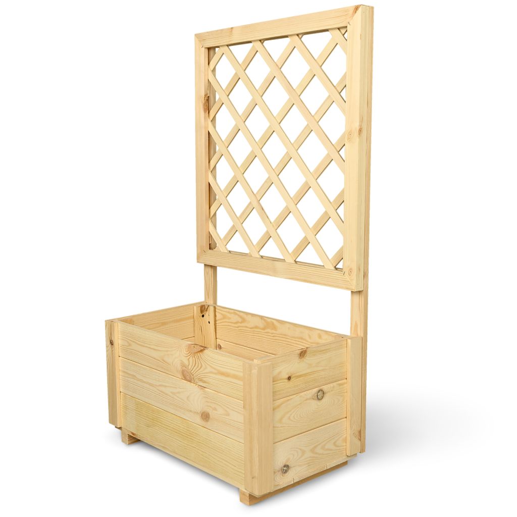 holz4home® Pflanzkasten mit Rankgitter S aus Kiefernholz I Produktbild 8