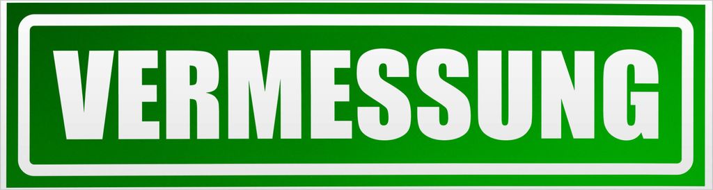 Kiwistar Vermessung invertiert Magnetschild Schild magnetisch - 45cm Grün - reflektierend - Magnetfolie für Auto PKW Kfz