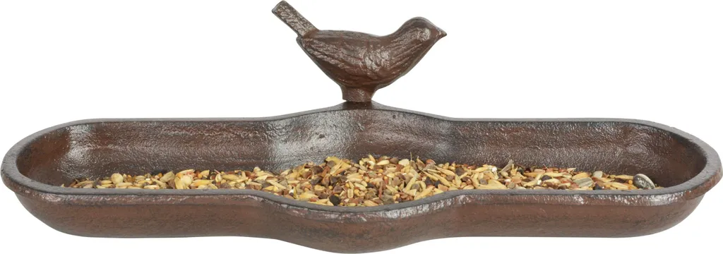 Esschert Design Bain d'oiseaux Fonte Brun BR25 - Abreuvoir de Jardin