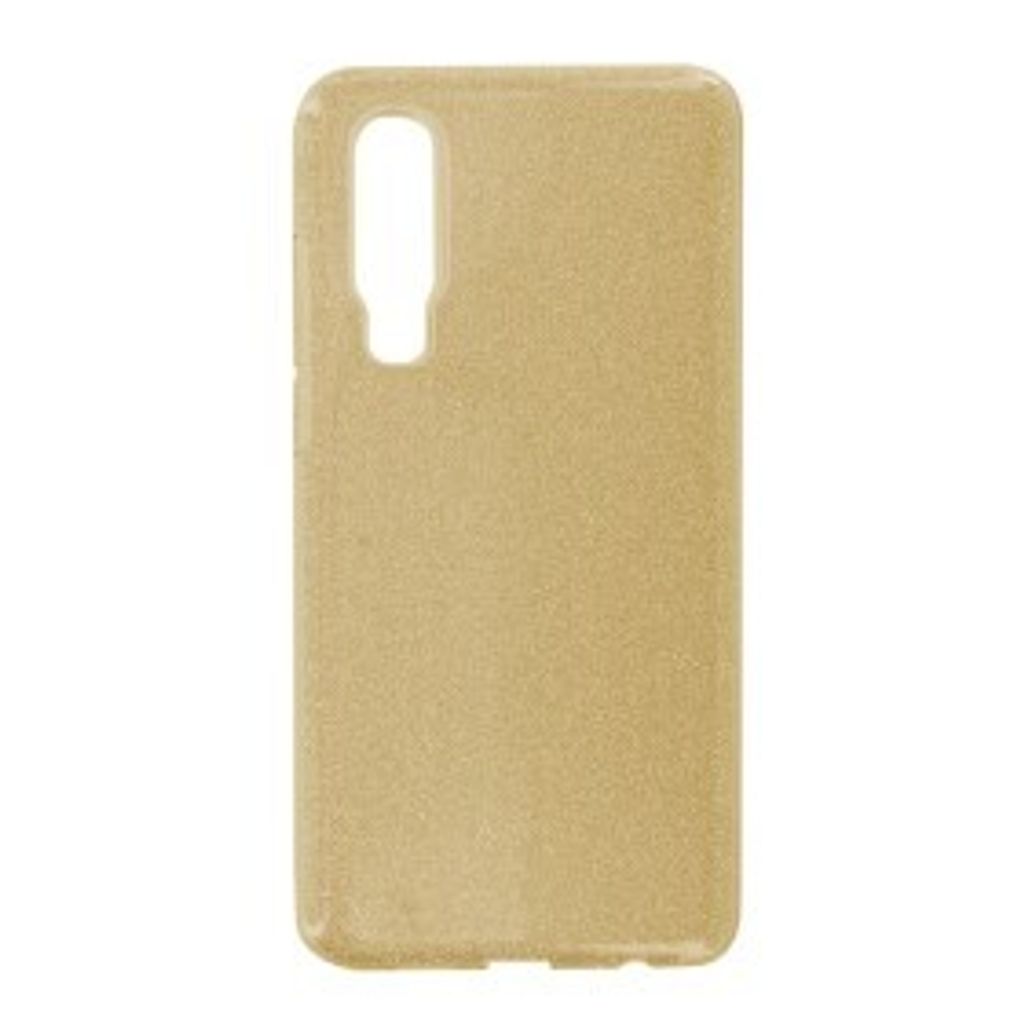 Glitzernde Silikon Handyhülle für Huawei P30 Gold cnt1294
