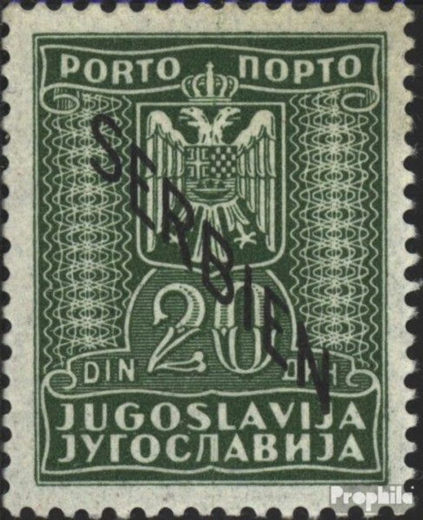 Briefmarken Serbien (Dt.Bes.2.WK.) 1941 Mi P8 mit Falz Portomarken
