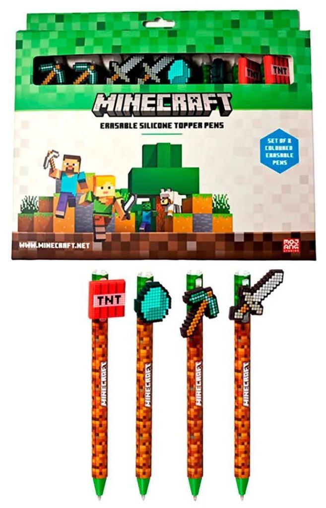 Set Minecraft avec 8 crayons de couleur Image du produit 