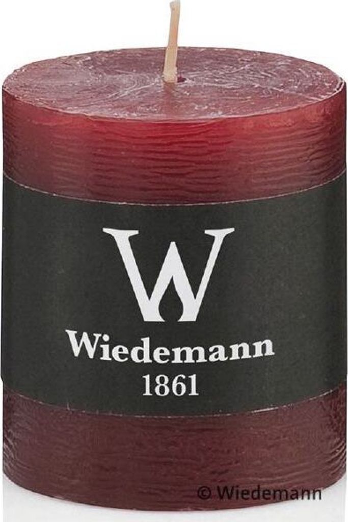 Wiedemann 281005.067 Stumpenkerze - 130 x 68 mm, bordeaux