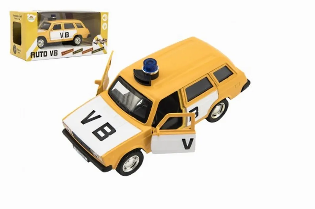 Voiture de police incassable Combi métal 11,5cm sonore et durable