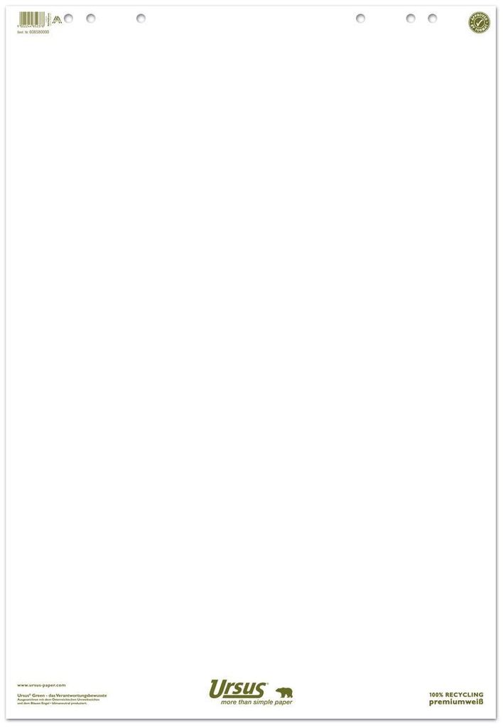 Ursus Green 608580000 5panelový flip chart 68x99cm 20 listů Obrázek produktu 