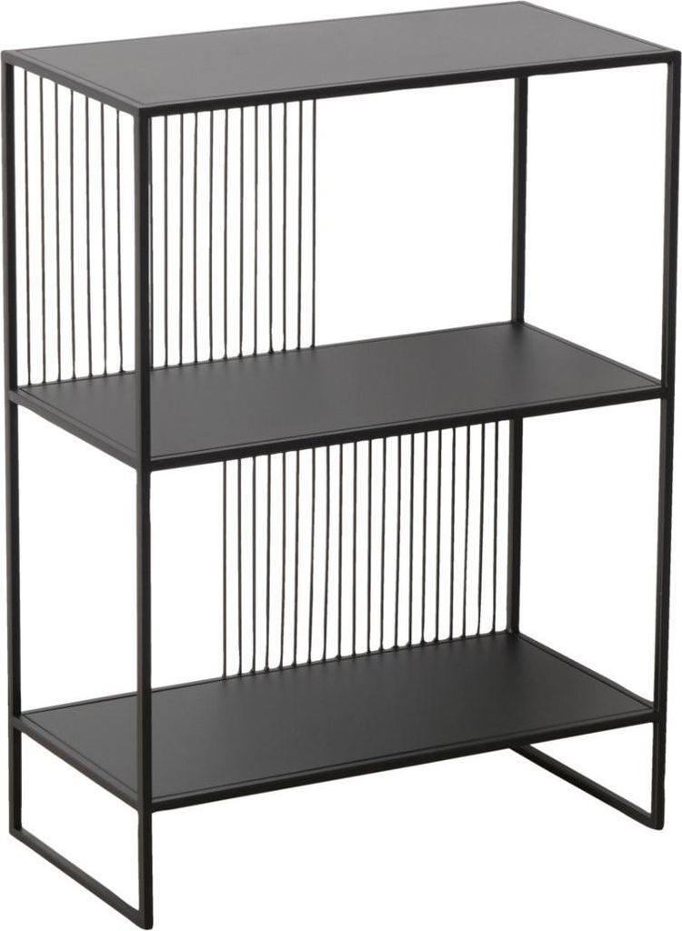 Stehregal aus Metall CINDY, schwarz, 75 x 28 cm Produktbild 