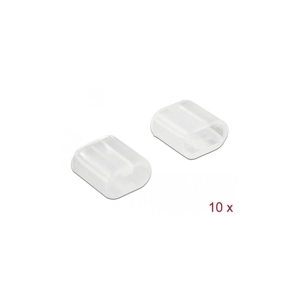 DELOCK Staubschutz Lightning-Stecker transp. 10 Stück