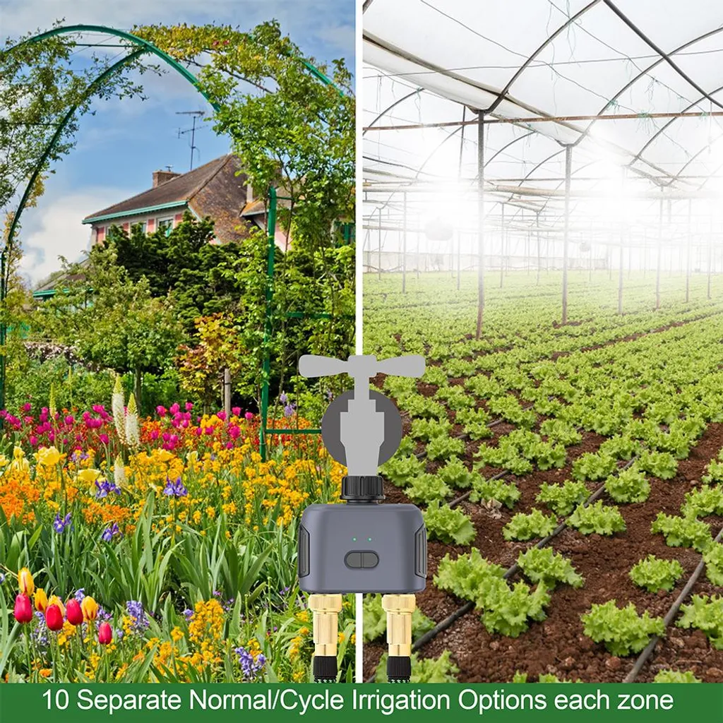 Programmateur d'arrosage connecté 2 voies Bluetooth GDV2 pour jardin BOT