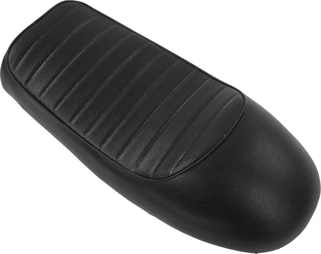 Selle Moto Vintage Bombée à Rayures Noires pour Honda CB350 et CB400