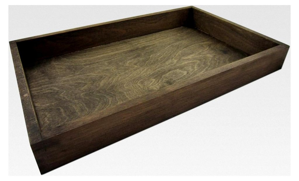 Gewächshaus Style-Box Dunkelbraun - Birke Massivholz dunkel gebeizt - Holzkasten für Bewässerungswanne und Anzuchtsets