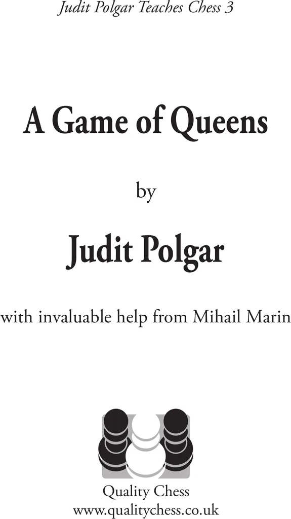 A Game of Queens - Judit Polgar Teaches Chess 3 Livre Broché Relié