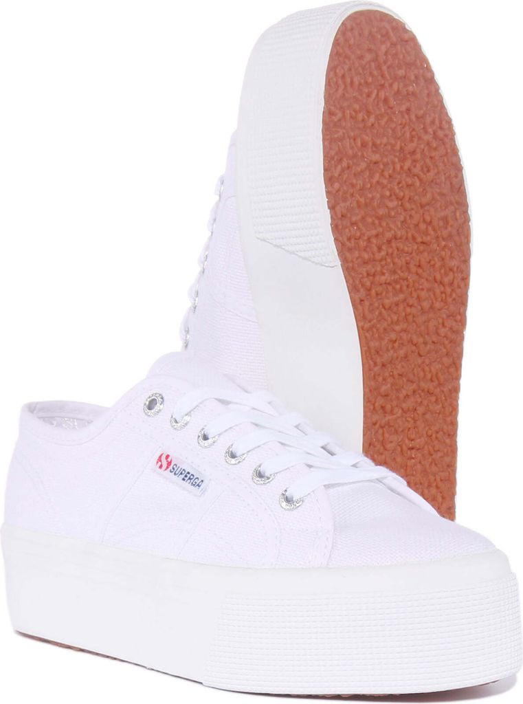 Superga 2790 Cotu Frauen Schnürung Segeltuch Plattform Produktbild 37