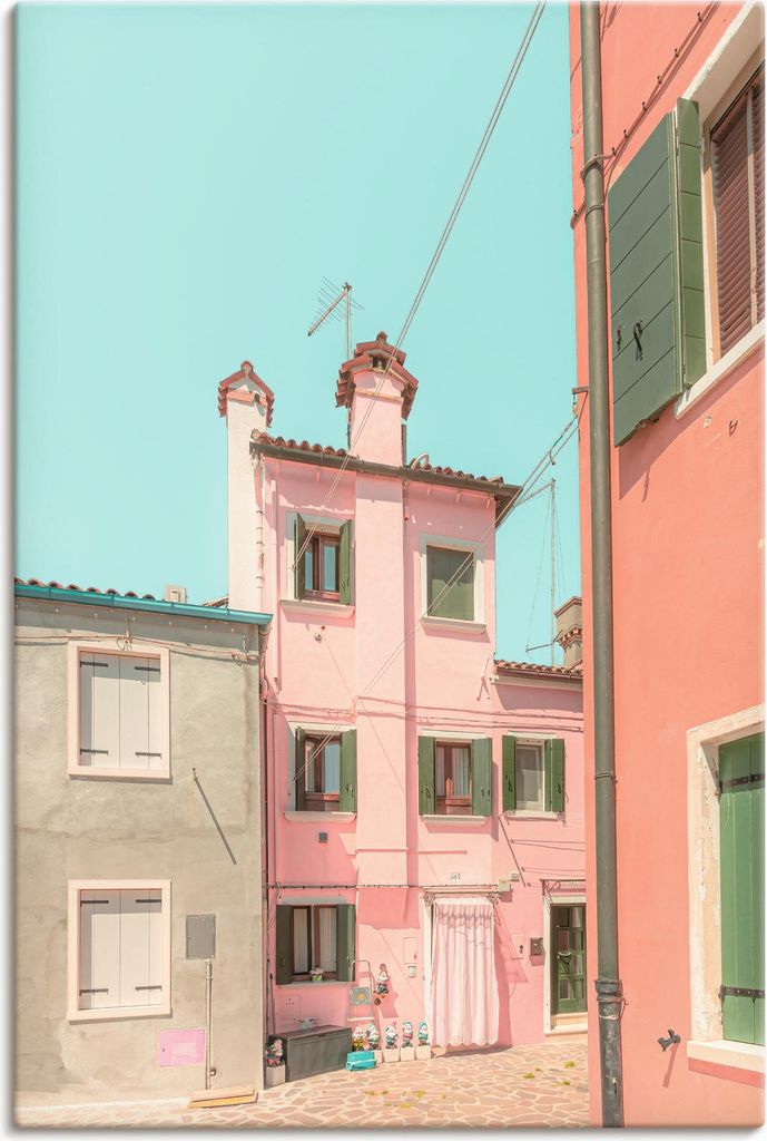 ARTland Leinwandbild Garden Gnomes of Burano Größe: 40x60 cm