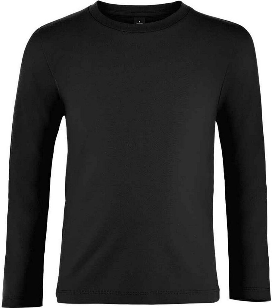 SOLS - "Imperial" T-Shirt für Kinder Langärmlig PC5335 (152) (Schwarz)