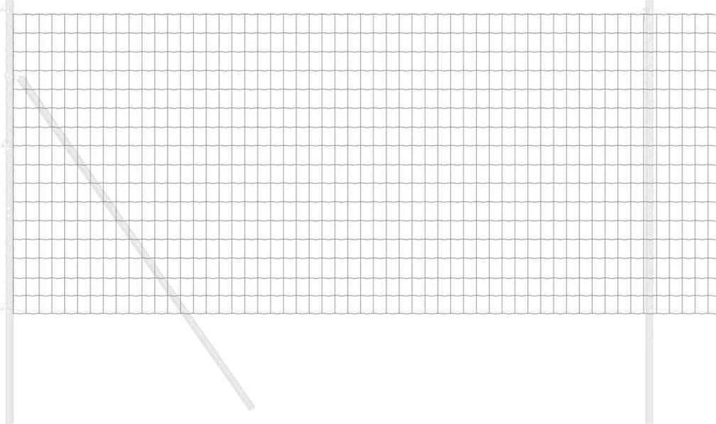 Eurozaun Grau 1,2 x 25 m PVC-beschichtetes Eisen