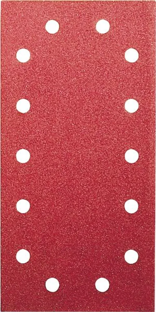 Fogli Abrasivi per Orbitali 115x230mm Grana 60 - 14 Fori Red:Wood Top