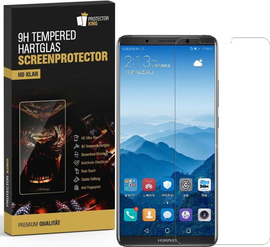 6x 9H Hartglasfolie für Huawei Mate 10 Pro Panzerfolie Displayschutzfolie KLAR Panzerglas Schutzfolie